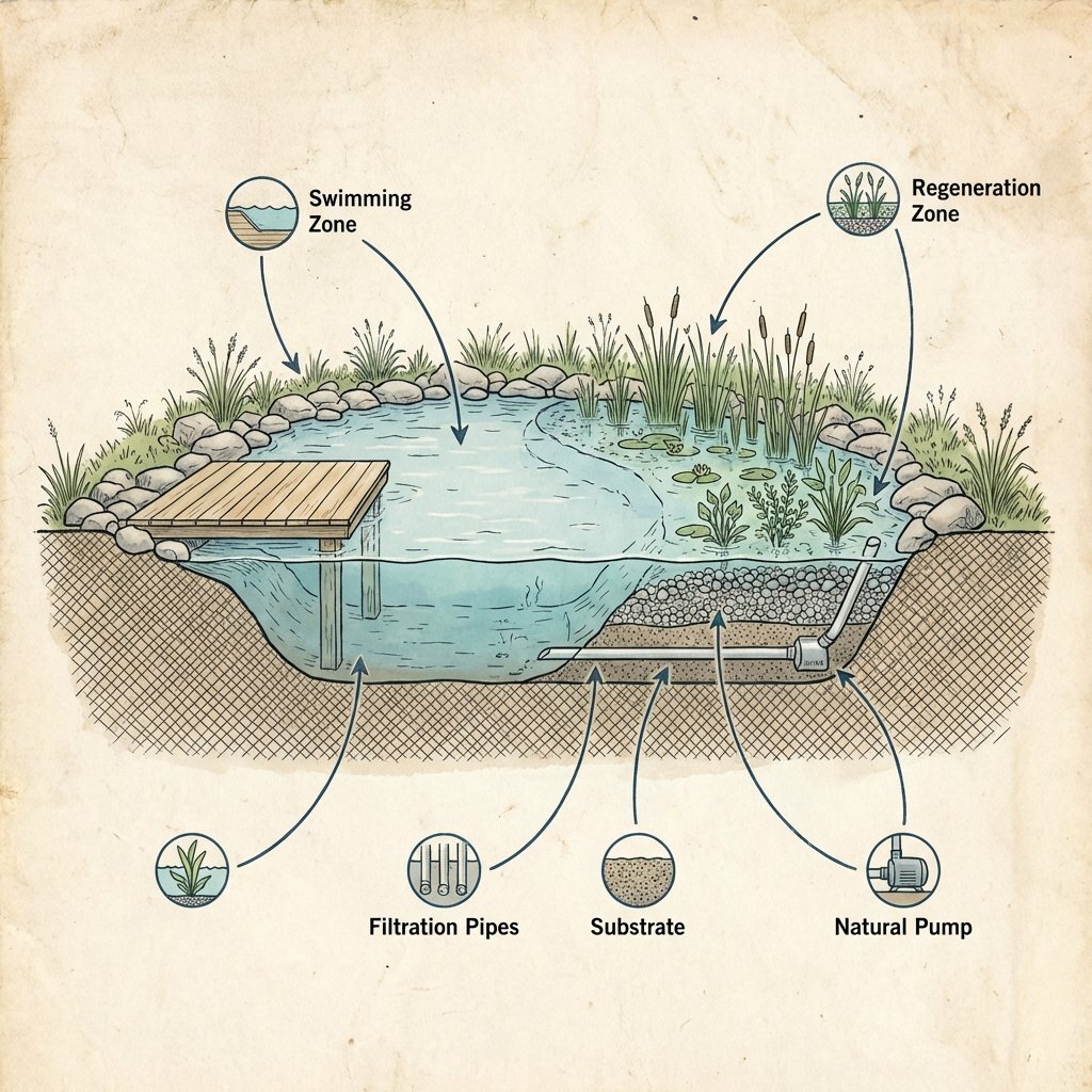 Biyolojik Gölet Şeması